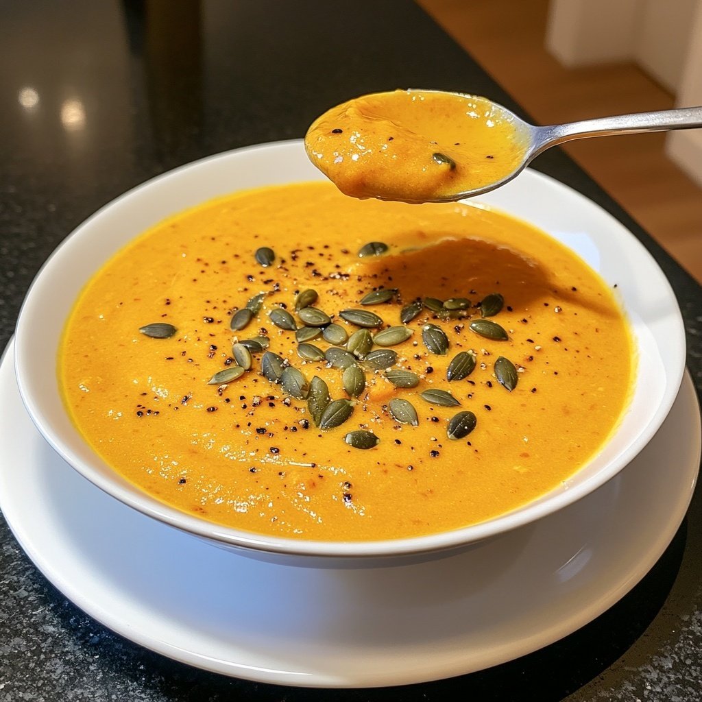 Kürbissuppe cremig vegan