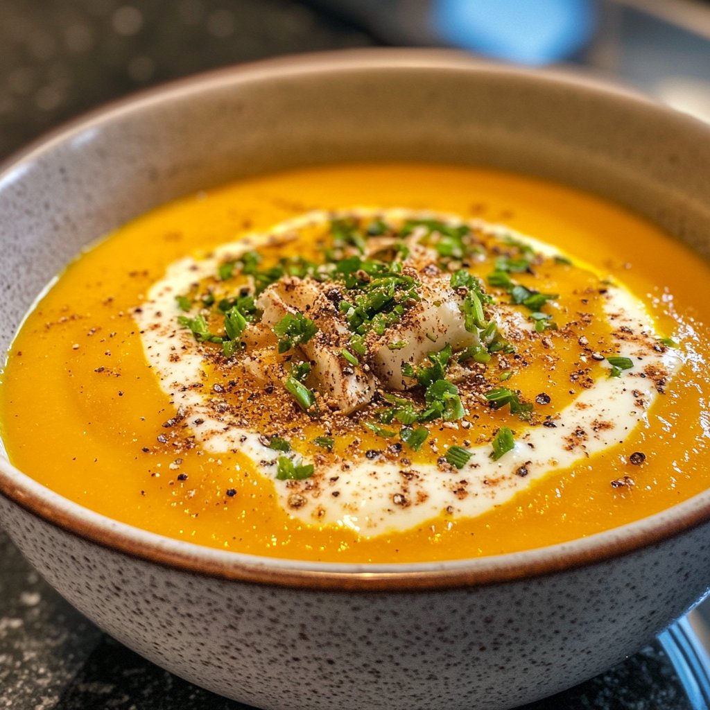 Kürbissuppe mit Muskat