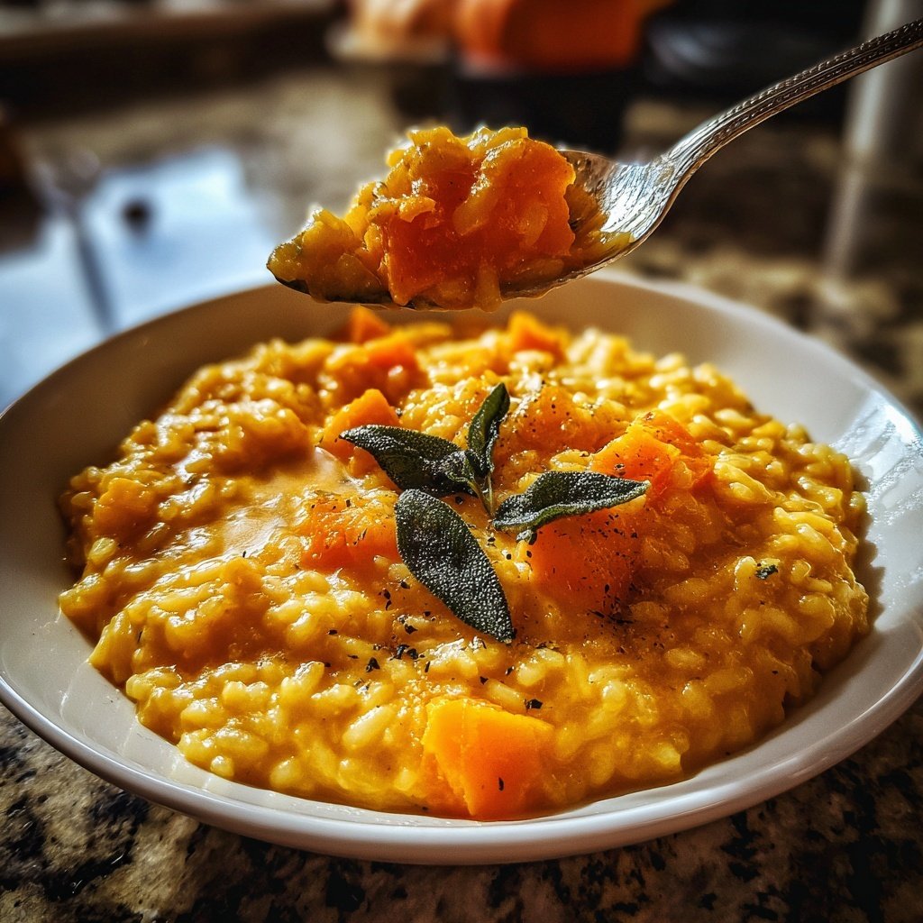 Kürbisrisotto mit Salbei