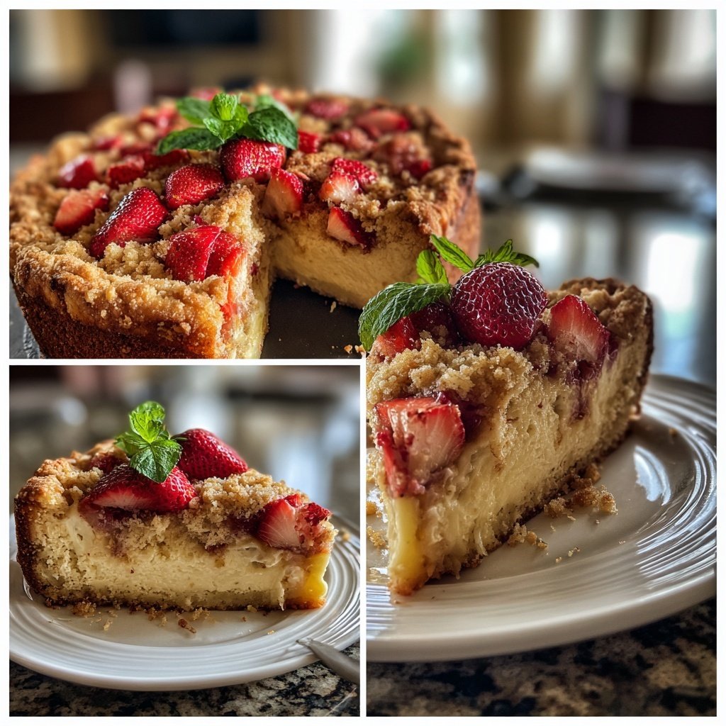 Erdbeer Streuselkuchen Mit Pudding
