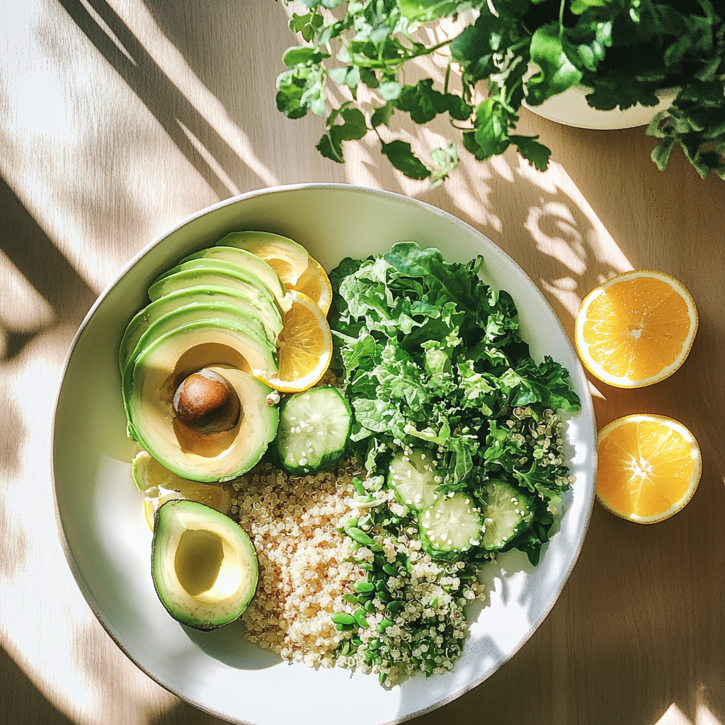 Frische gesunde Lebensmittel-Ideen