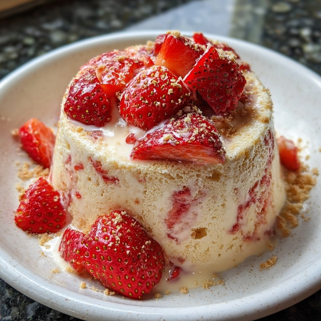 Erdbeer Grieß Dessert Warm