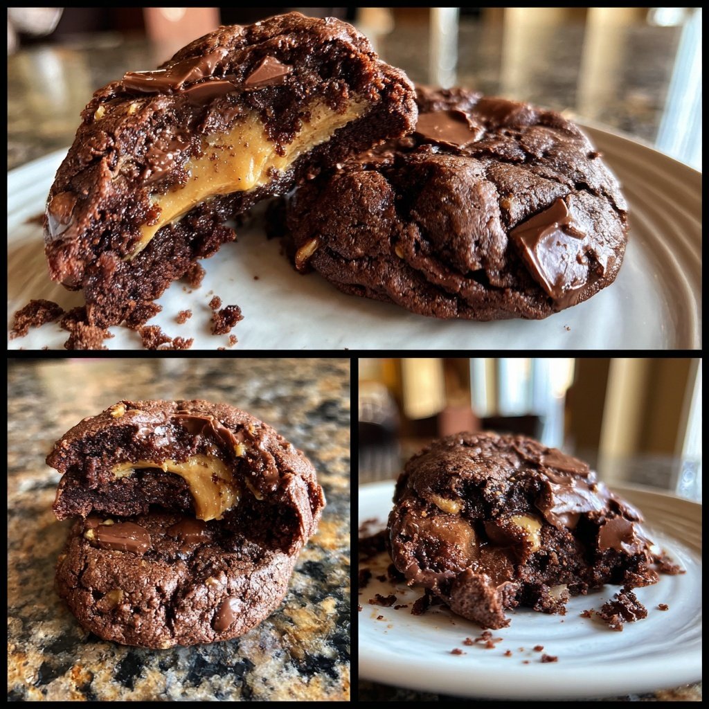 Cookies mit Erdnussbutter und Kakao